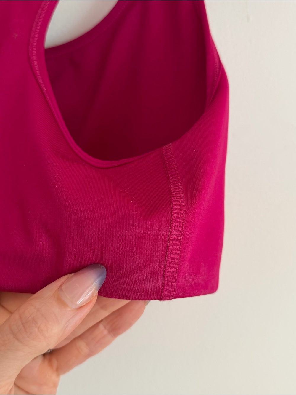 Nike Dri-FIT Pro Classic Sports Bra Magenta Pink Coral Swoosh Racerback Medium M - Picture 4 of 7